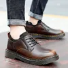 New Mens Shoes Genuine Leather Casual Shoes British Style Brand Formal Fashion Flats Men Footwear High Quality Shoe Oxford LJ201126