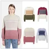 Ins-Sweatshirt im französischen Stil, farblich passendes Vintage-O-Ausschnitt-Langarm-Straßenpullover-Sweatshirt, modisches Frühlings- und Sommerpullover