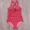 NAKIAEOI Plus Size Maillots de bain femmes une pièce maillot de bain rétro imprimé patchwork push up maillot de bain grande taille plage maillots de bain M ~ 4XL T200708