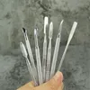 Latest Cool Portable Titanium Nail Tip Straw Spoon Shovel Scoop Spade Snuff Snorter Sniffer Wax Oil Rigs Wig Wag dabbers Smoking T6177493