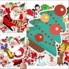 50pcs Noël Stickers Muraux Arbre De Noël Décor À La Maison Père Noël Graffiti Autocollant Étanche Ordinateur Portable Planche À Roulettes Cadeaux De Fête 4 5sl G2