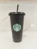 Starbucks Starbucks Goddess 24oz / 710ml plástico tumblers bebendo suco de suco com lábio e palha mágica caneca de café Costom Snow Cobshkb5HKB5
