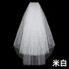 Bridal Veils White Ivory Bridal Tow layer Wedding Accessory Dense soft mesh With comb veil