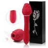 NXY vibrators Niusida Double Headed Rose Toy Vibrator voor Dames Seksspeeltjes Vrouw Volwassen 0104