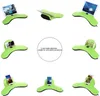 Supporto da giro con cuscino morbido multi-angolo per tablet, iPad, telefoni cellulari, eReader, libri, riviste, adatto per pad fino a 12,9" (verde erba)