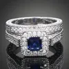Edle Kristall Ringe Hohe Qualität Paar Diamant Ringe Zirkon Ringe Frauen Mode Schmuck Valentinstag Geschenk Souvenirs