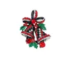 Amabili Due Bow Bells Spille per le donne di Natale Spille Suit Pins regalo creativo Vintage cappotto dei monili Abito Accessori RRA3667