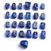 Articoli di novità 25pc di set di pietre di runa in giada naturale cassate lettere incise set di cristalli set per cristalli Wicca Guarigione Chakra Reiki5409123