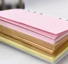 Paper Products 40 Листы 5 Цветов A6 Свободные Листья Сплошной Цвет Ноутбук Пополнить спиральный связующий Внутри страницы Планировщик Внутренний наполнительные документы Школьные кабинеты