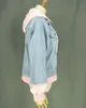2020 primavera giacca di jeans con cappuccio per le donne casual BF giacca di jeans fori vintage harajuku cappotto femminile allentato streetwear cappotti di base LJ201021