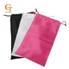 Bolsas de empacotamento de embalagem do cabelo de seda cor-de-rosa preto branco em branco