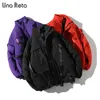 Una Reta Winter Jacket Coats Men Casual Windbreaker Jackets Mens Parka Plus Size Hip Hop Bandage Design Coat