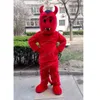 Halloween Red Devil Mascot Mascot Costume Top Kwaliteit Strilder Karakter Outfits Outfits voor volwassenen Kerstcarnaval Verjaardagsfeestje Outdoor Outfit