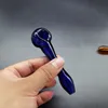 4 Inch Spoon Glass Pipe Thick Pyrex Colour Heady Hand Tobacco Dry Herb Mini Smoking Pipes For Oil Burner Dab