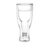 メガネダブルウォールビールグラスグラスホップサイドロングネック逆さまのギフト逆転飲料透明なクリエイティブワイングラスカップLJ200821277K