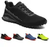 Groothandel niet-merk mannen loopschoenen zwart grijs blauw oranje citroen groen rood bergbeklimmen wandelen schoen heren trainers outdoor sport sneakers 41-47