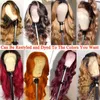 Lace Front Human Hair Pruiken Transparant HD Lace Frontale pruik 180 200 Dichtheid Lace voorpruik Remy 13x4 Braziliaanse lichaamsgolf Wig5559566