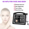 Portable Hifu Machine Hud Dighting System Wrinkle Remover Equipment 8 Catridges Skin Lift Machine 12 Linjer Varje Skott Gratis frakt