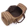 Duffel Bags Men Travel Bag Canvas Многофункциональная кожаная переноска на багаж