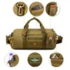 Outdoor Backpack Men Gym Bag for Fitness Women Messenger Handbag Sports Bag Barrel Bags Nylon Camouflage Military Tactical Bags Q0705