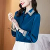 Moda nova camisa feminina manga longa alta final negócio blusa primavera outono camisa elegante plus size blusa senhoras