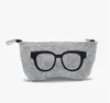 2022 ultima borsa per occhiali con cerniera borsa per occhiali da sole scatola portatile compressa in feltro custodia protettiva senza cerniera 18,5 * 9 cm