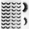 16 paires 3D Mink Lashs Natural Fals Cils Volume Dramatique Volume Faux Lash Makeup Cils Extension Eye Mandmade Eye Lash9757640