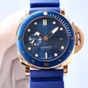 PAM 1070 MENS AUTOMATIC OROLOGI 47MM Blu Colore 2555 Movimento meccanico BMGTech orologio da polso impermeabile 30m Super Lumin6371647