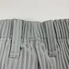 IEFB /Herrenbekleidung Hohe Qualität Lose Faltenhose Schwarz Gerade Lässige elastische Allgleicheshose für Männer JF150 9Y470 201116