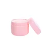 Plastic PP emulsie crème potten navulbare fles wit roze heldergroen geel lege cosmetische verpakking ronde oogcrème potten 20g 50g 100g