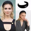 مع BOX P068 Triangle Women Headbands أبيض أسود وردي 3 ألوان خيارات مجوهرات هدايا إكسسوارات الشعر