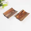 Carbonation Soap Holder Natural Wood Soap Dishes Bathroom Drain Water Soap Box Handmade Wooden Tool