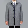 Homem de alta qualidade Homem casaco de lã outono de inverno sobretudo casaco de lã de lã masculino casaco de ervilha de inverno casaco longo homme plus size 7xl 201116
