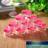 10Pcs 5ml Mini Cosmetic Portable Empty Cream Jar Pot Eyeshadow Makeup Cosmetic Container Plastic Bottle Black Rose Red Beauty