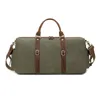 Duffel Tassen Mens Canvas Duffle Bag Big Travel Oversized Weekender 's nachts Vintage Grote Capaciteit Draagt ​​Bagage Reizen1