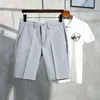 Mannen zomer şort Koreanse moda iş gündelik chino Kantoor Broek Koele Ademend Kleding Effen Kleur 220312