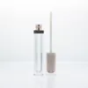 6ml Champagne brillant à lèvres récipient en plastique vide Rose or gommage noir brillant à lèvres tube eye-liner étui à cils mini brillant à lèvres bouteille divisée