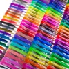 CCFOUD 100 kolorów żelowe zestaw pióro szkicowanie Kolorowe długopisy do szkolnego biura papiery papiernicze metaliczny pastelowy neon brokat Y200709
