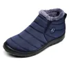 Plus Size Homens Botas Moda Botas de Inverno para Homens Fur Winter Botas de Neve Botas de Pelúcia Moda Mans Calçado Quente À Prova D 'Água Homens Sapatos