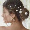 Coiffes rondes perles épingles de mariage et pince épingles à cheveux nuptiales de la demoiselle d'honneur coiffure bisan