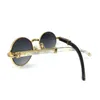 White Black Buffalo Horn Glasses Frame Oval Sunglasses Men Designer Sunglass for Men Optical Eyeware Eyeglasses French