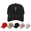 Ball Caps Fashion Cross Embroidery Canvas Leisure Sun Hat For Outdoor Sport Spring Autumn Hats1