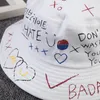 Designer emmer hoed zonnebrandcrème vissen hiphop cap mannen vrouwen zomervisser bob graffiti voor volwassen koppels geschenken