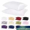 2pc Satin Pillowcase Pillow Cover Multicolor 48 * 74cm