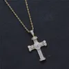 Hip Hop Iced Out Necklace Pendant Micro Paved Cubic Zircon Gold Silver Plated Mens Gold Chain1243768