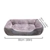 Varmt sängkläder Små medium Stor hund Soft Pet Dogs Tvättbart hus för kattvalp Bomull Kennel Tvätta 201223