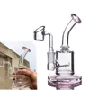 Thick Glass Water Bongs Smoke Pipe Hookahs Recycler Oil Rigs Heady glass Dab Bong With 14mm Banger