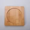 Creative Natural Round Bamboo Wood Coasters Handmade Accessories Drink Mat Home Table Tea Coffee Cup Pad