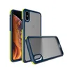 Tri Parçaları Askeri Cususe Shockproof TPU TPE TPE IPhone X XS MAX XR için Buzlu PC Hibrit Kılıf