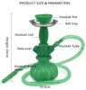 Mini Round Hookah Shisha Bong 2 Styles Smoking Water Pipe Set Cool Beautiful Arab Stem Hookahs One Hose For KTV Bar